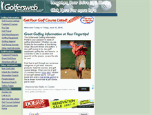 Tablet Screenshot of golfersweb.com